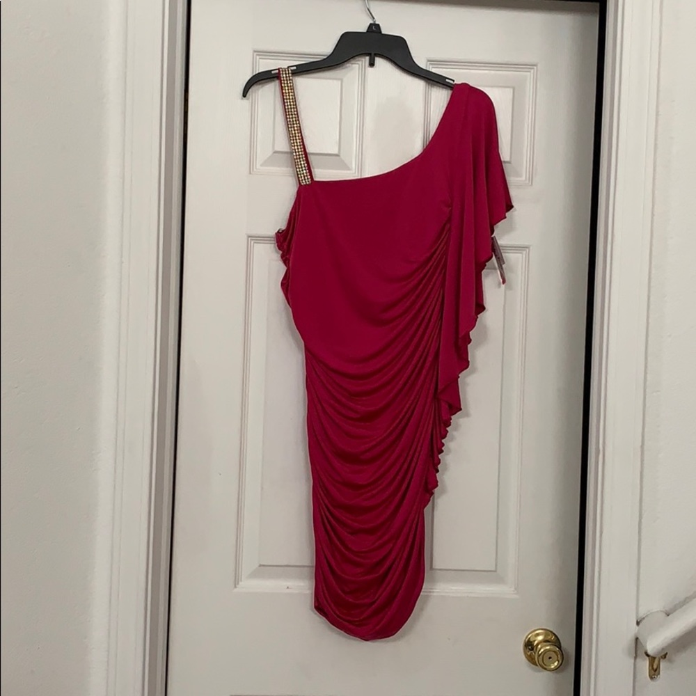 Pink and gold dress